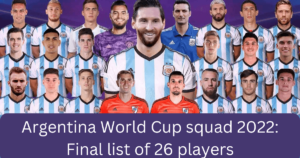 Argentina World Cup squad 2022 Final list of 26 players