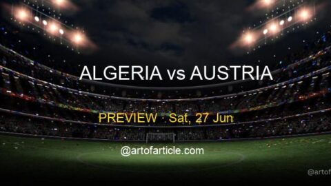 Algeria vs Austria · TV & Kickoff ET · Group J