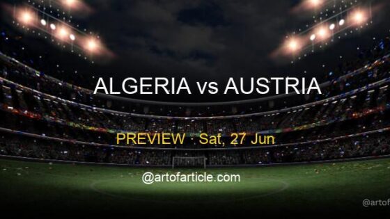 Algeria vs Austria · TV & Kickoff ET · Group J