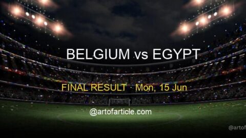 Belgium 1-1 Egypt · Group G Recap