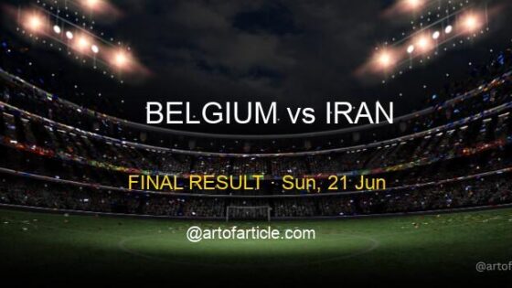 Belgium 0-0 Iran · Group G Recap