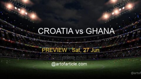 Croatia vs Ghana · TV & Kickoff ET · Group L