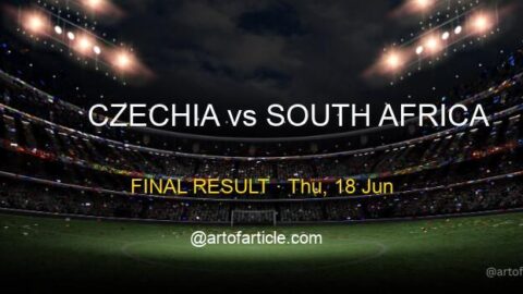 Czechia 1-1 South Africa · Group A Recap