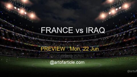 France vs Iraq · TV & Kickoff ET · Group I