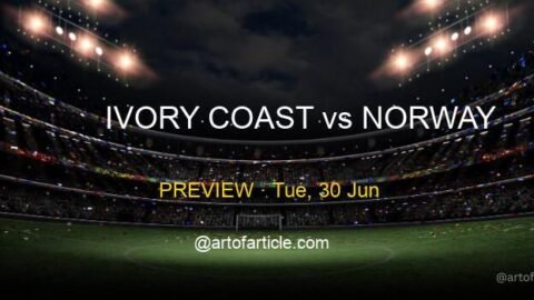 Ivory Coast vs Norway · TV & Kickoff ET · Group L