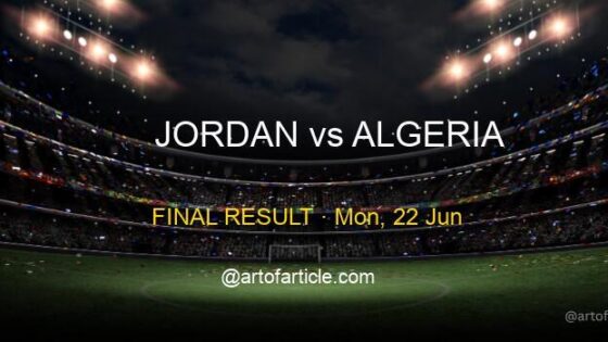 Jordan 1-2 Algeria · Group J Recap