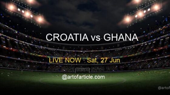 LIVE: Croatia 0-0 Ghana · Group L