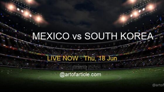 LIVE: Mexico 0-0 South Korea · Group A