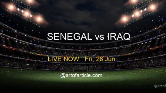 LIVE: Senegal 1-0 Iraq · Group I