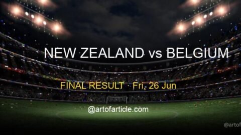 New Zealand 1-5 Belgium · Group G Recap