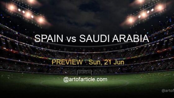 Spain vs Saudi Arabia · TV & Kickoff ET · Group H