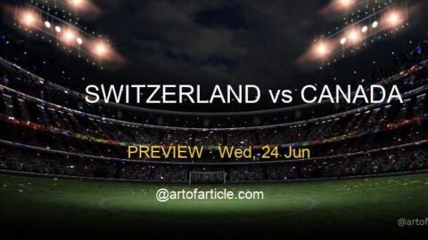 Switzerland vs Canada · TV & Kickoff ET · Group B