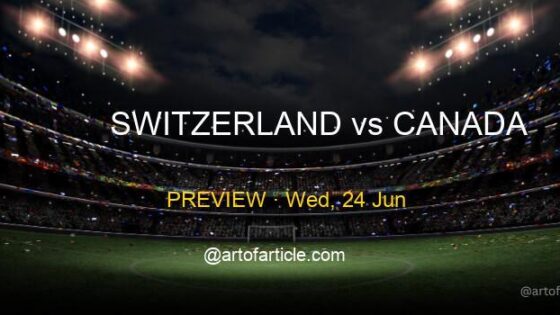 Switzerland vs Canada · TV & Kickoff ET · Group B