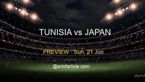 Tunisia vs Japan · TV & Kickoff ET · Group F