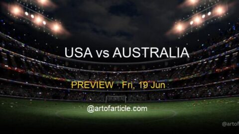 USA vs Australia · TV & Kickoff ET · Group D