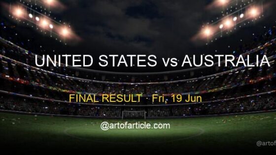 United States 2-0 Australia · Group D Recap