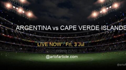 LIVE: Argentina 0-0 Cape Verde Islands · Group C