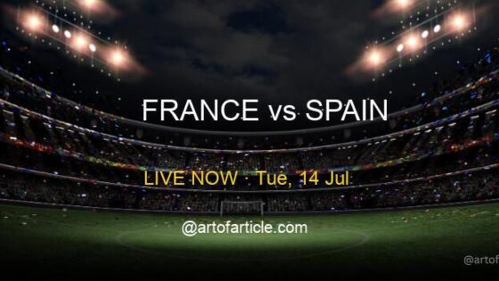 LIVE: France 0-0 Spain · Group D